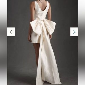 BDHL Sachin & Babi Archie V-Neck Back-Bow Mini Dress